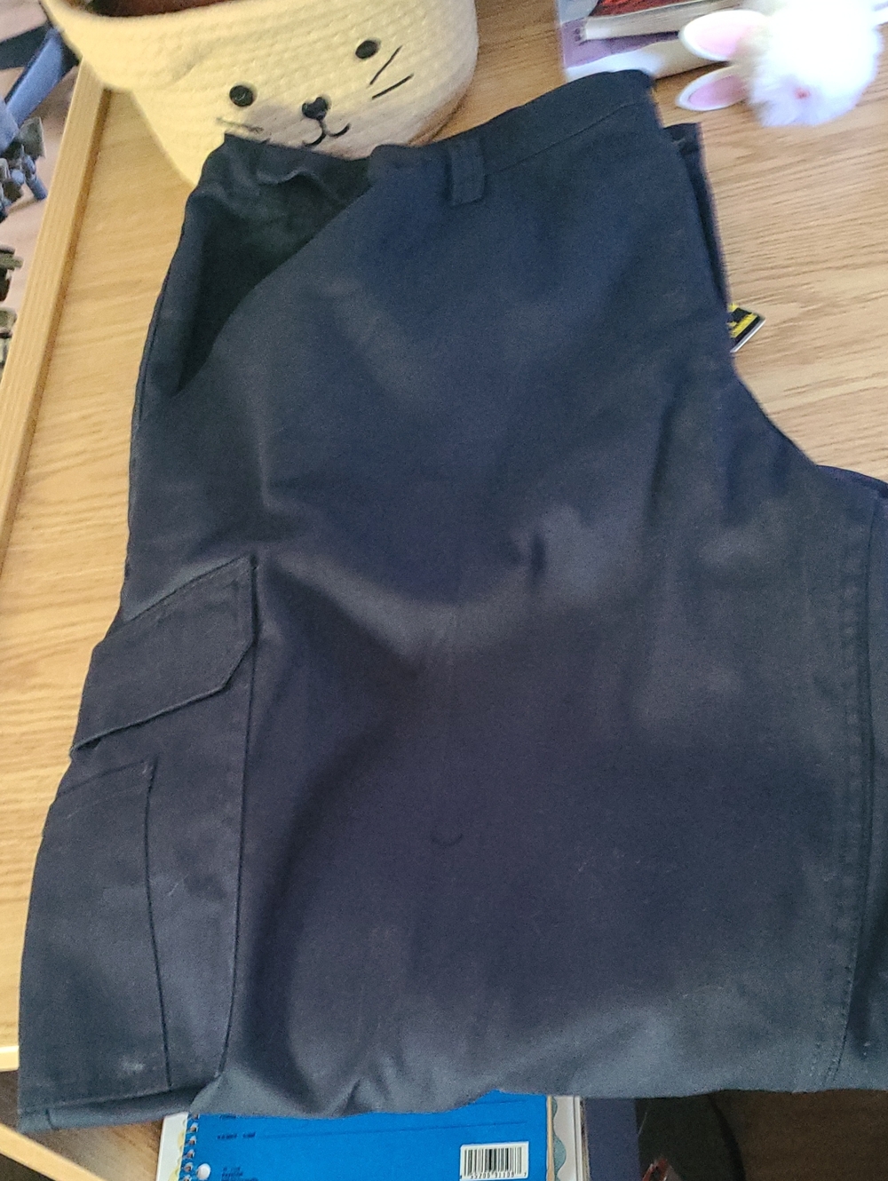 Men's Navy Cargo Pants with Utility Pocket